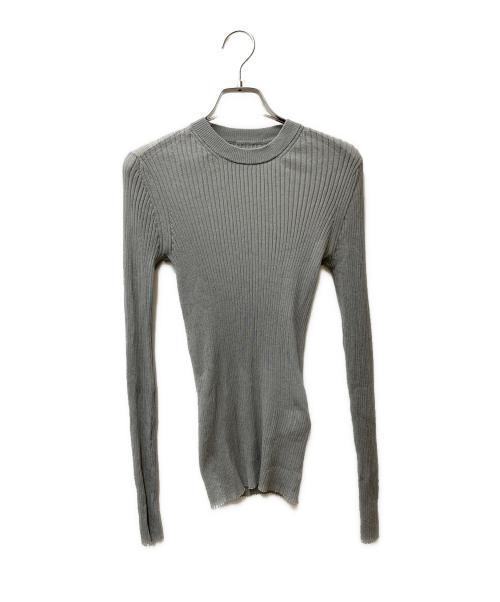L'appartement（アパルトモン）L'appartement (アパルトモン) Cotton Nylon Sheer Rib Knit グレー サイズ:Freeの古着・服飾アイテム