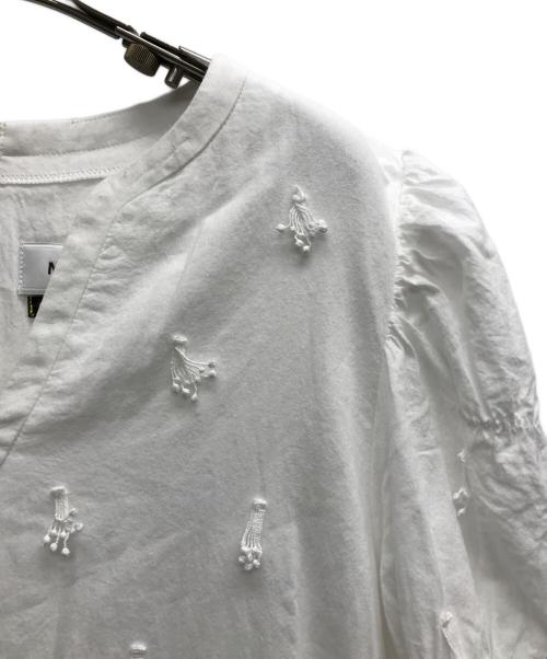 MUVEIL（ミュベール）MUVEIL (ミュベール) レース刺繍ワンピース ホワイト サイズ:40の古着・服飾アイテム