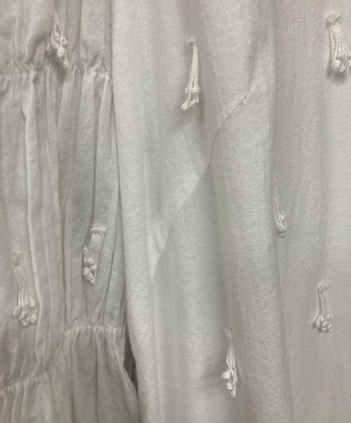 MUVEIL（ミュベール）MUVEIL (ミュベール) レース刺繍ワンピース ホワイト サイズ:40の古着・服飾アイテム