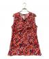 MARNI（マルニ）の古着「フラワープリントノースリーブブラウス」｜レッド