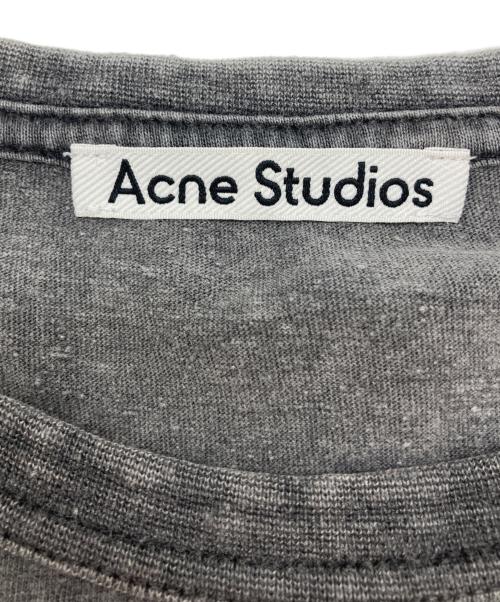 Acne studios（アクネ ストゥディオス）Acne studios (アクネ ストゥディオス) ぼかしロゴTシャツ グレー サイズ:Mの古着・服飾アイテム