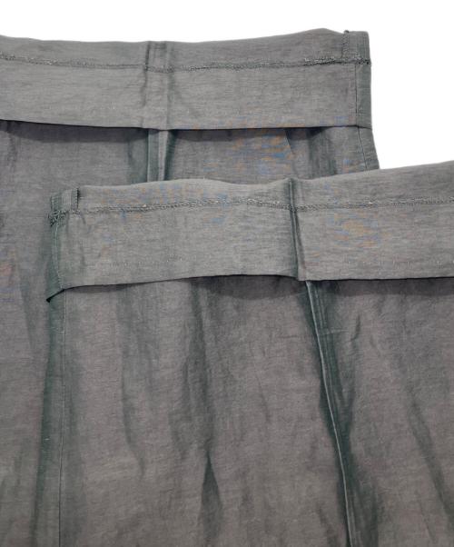 Plage（プラージュ）Plage (プラージュ) VIS/LINEN TUCK WIDEパンツ グレー サイズ:38の古着・服飾アイテム