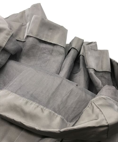 CHANEL（シャネル）CHANEL (シャネル) シルクプリーツスカート グレー サイズ:34の古着・服飾アイテム