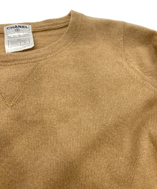 CHANEL（シャネル）CHANEL (シャネル) ココマークカシミヤニット キャメル サイズ:36の古着・服飾アイテム