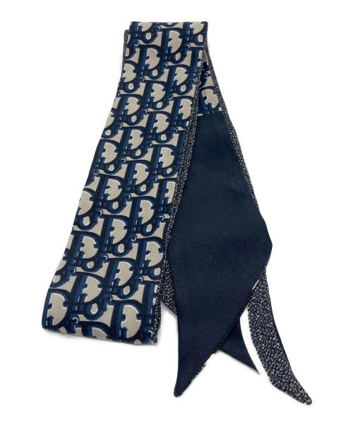 Christian Dior（クリスチャン ディオール）Christian Dior (クリスチャン ディオール) ミッツァスカーフ ネイビーの古着・服飾アイテム