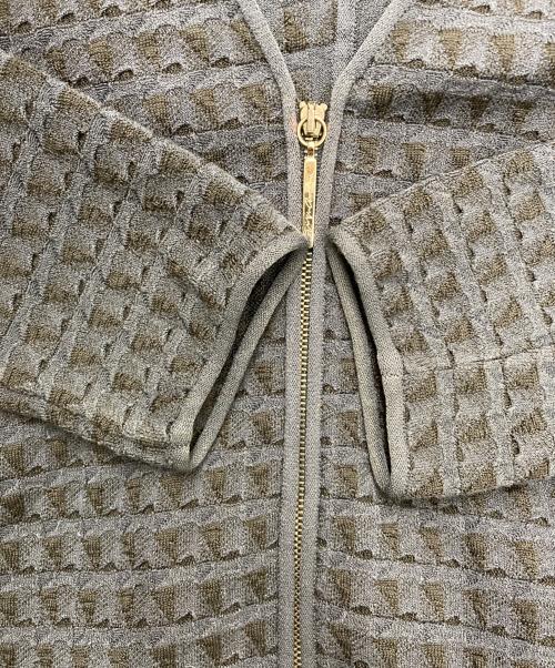 GIORGIO ARMANI（ジョルジョアルマーニ）GIORGIO ARMANI (ジョルジョアルマーニ) ジップカーディガン ネイビー サイズ:42の古着・服飾アイテム