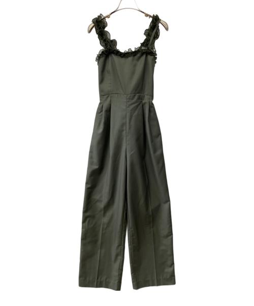 Ameri（アメリ）AMERI (アメリ) MEDI 2WAY FRILL ROMPERS カーキ サイズ:Mの古着・服飾アイテム