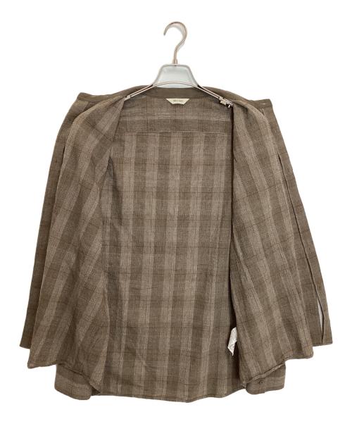WELLDER（ウェルダー）WELLDER (ウェルダー) Band Collar Shirt Jacket ブラウン サイズ:4の古着・服飾アイテム