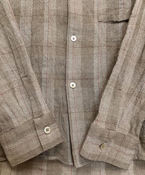 WELLDER（ウェルダー）WELLDER (ウェルダー) Band Collar Shirt Jacket ブラウン サイズ:4の古着・服飾アイテム