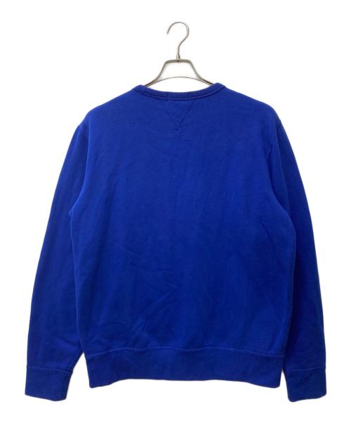 POLO RALPH LAUREN（ポロ・ラルフローレン）POLO RALPH LAUREN (ポロ・ラルフローレン) クルーネックスウェット ブルー サイズ:Mの古着・服飾アイテム