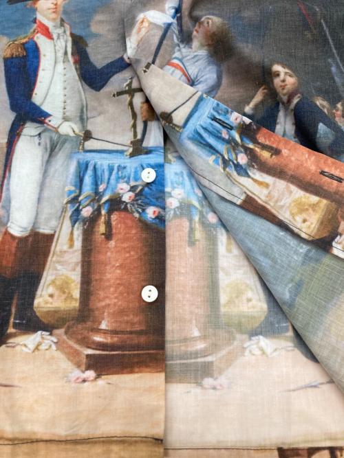 Lafayette（ラファイエット）Lafayette (ラファイエット) オープンカラーシャツ グレー サイズ:Mの古着・服飾アイテム