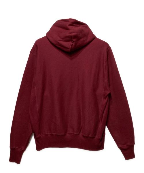 Champion REVERSE WEAVE（チャンピオン リバース ウィーブ）Champion REVERSE WEAVE (チャンピオン リバース ウィーブ) The Almeda Club (ザアラメダクラブ) Box Logo Hoodie レッド サイズ:Mの古着・服飾アイテム
