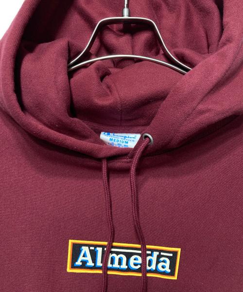 Champion REVERSE WEAVE（チャンピオン リバース ウィーブ）Champion REVERSE WEAVE (チャンピオン リバース ウィーブ) The Almeda Club (ザアラメダクラブ) Box Logo Hoodie レッド サイズ:Mの古着・服飾アイテム