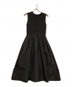 ANAYIアナイ）の古着「レーシーニットドッキング ワンピース」｜ブラック
