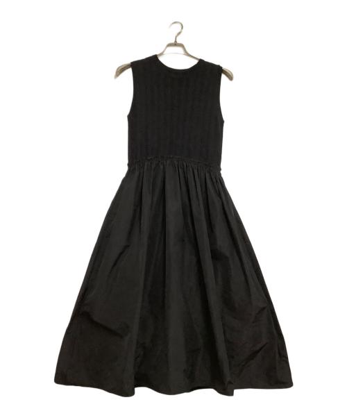ANAYI（アナイ）ANAYI (アナイ) レーシーニットドッキング ワンピース ブラック サイズ:38の古着・服飾アイテム