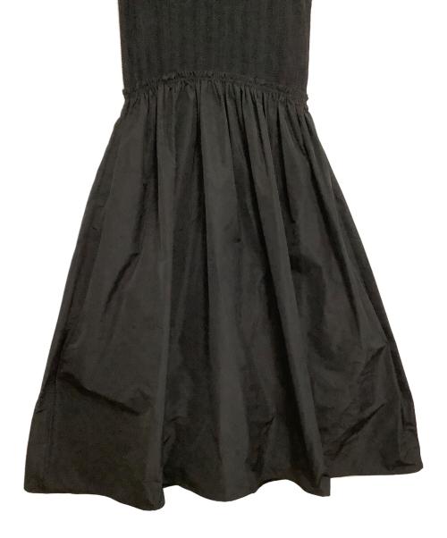 ANAYI（アナイ）ANAYI (アナイ) レーシーニットドッキング ワンピース ブラック サイズ:38の古着・服飾アイテム