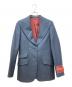 GUCCI（グッチ）の古着「ラベル フルイドドリルジャケット」｜ネイビー