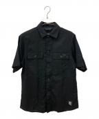 WHITE MOUNTAINEERING×Stan Rayホワイトマウンテ二アニング×スタンレー）の古着「S/S SHIRT」｜ブラック