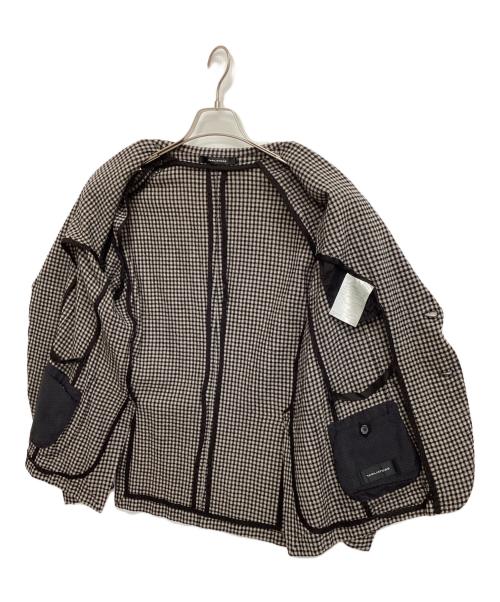 TAGLIATORE（タリアトーレ）TAGLIATORE (タリアトーレ) ギンガムチェックストレッチウール2Bジャケット グレー サイズ:48の古着・服飾アイテム