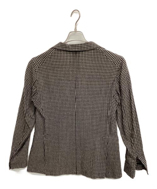 TAGLIATORE（タリアトーレ）TAGLIATORE (タリアトーレ) ギンガムチェックストレッチウール2Bジャケット グレー サイズ:48の古着・服飾アイテム