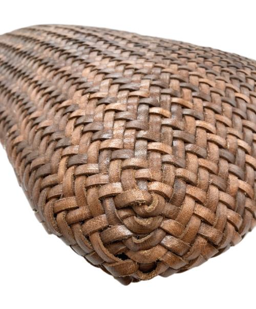 DRAGON（ドラゴン）DRAGON (ドラゴン) レザーメッシュ トートバッグ ブラウンの古着・服飾アイテム