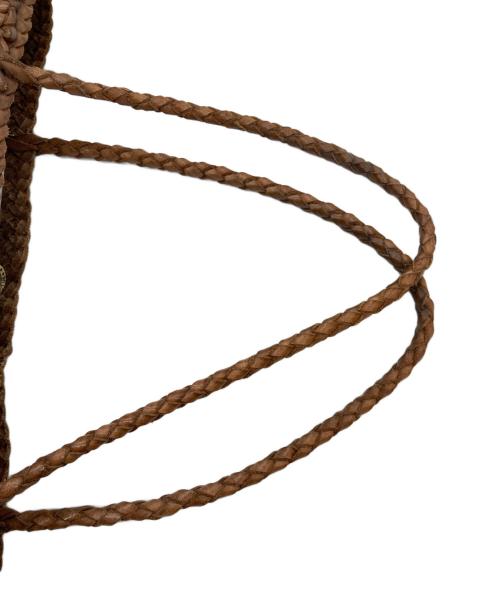 DRAGON（ドラゴン）DRAGON (ドラゴン) レザーメッシュ トートバッグ ブラウンの古着・服飾アイテム