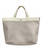 Herve Chapelierエルベシャプリエ）の古着「コーテッドキャンバススクエアトートB5サイズ」｜マスティック×イヴォワール