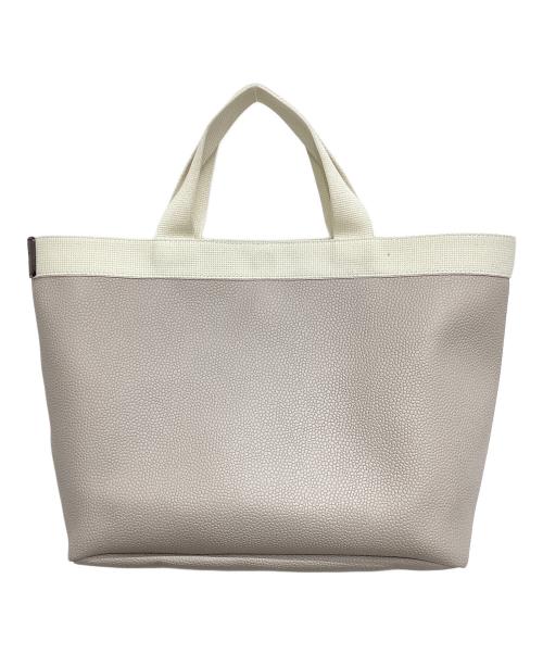 Herve Chapelier（エルベシャプリエ）Herve Chapelier (エルベシャプリエ) コーテッドキャンバススクエアトートB5サイズ マスティック×イヴォワールの古着・服飾アイテム