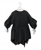 ENFOLDエンフォルド）の古着「タイプライター レイヤーライクPULLOVER」｜ブラック