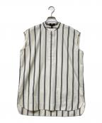 theoryセオリー）の古着「VENTURA STRIPE SL HI LOW TUNIC」｜ベージュ