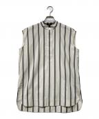 theoryセオリー）の古着「VENTURA STRIPE SL HI LOW TUNIC」｜ベージュ
