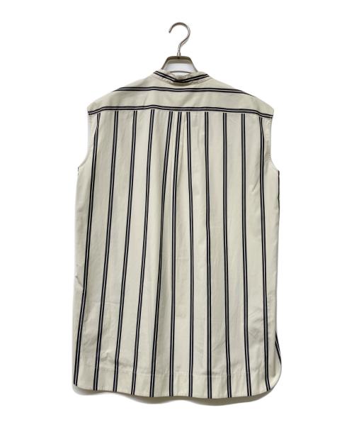 theory（セオリー）theory (セオリー) VENTURA STRIPE SL HI LOW TUNIC ベージュ サイズ:Sの古着・服飾アイテム