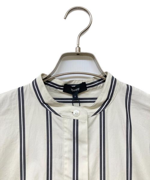 theory（セオリー）theory (セオリー) VENTURA STRIPE SL HI LOW TUNIC ベージュ サイズ:Sの古着・服飾アイテム