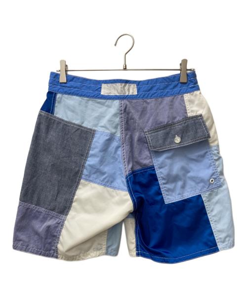 GANRYU（ガンリュウ）GANRYU (ガンリュウ) パッチワークスイムショーツ ブルー サイズ:Mの古着・服飾アイテム