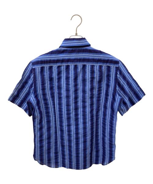 HUGO BOSS（ヒューゴ ボス）HUGO BOSS (ヒューゴ ボス) 半袖シャツ ブルー サイズ:39の古着・服飾アイテム