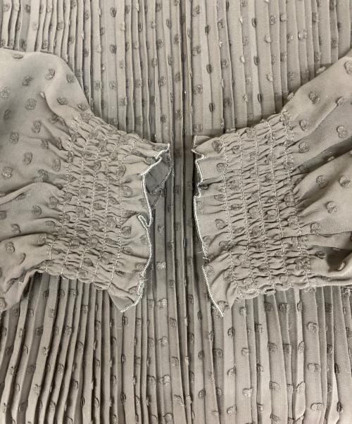 SEZANE（セザンヌ）SEZANE (セザンヌ) プリーツワンピース ブラック サイズ:44の古着・服飾アイテム