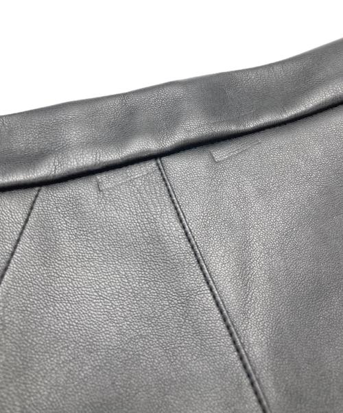 MAX&Co.（マックスアンドコー）MAX&Co. (マックスアンドコー) フェイクレザースカート ブラック サイズ:ＸＬの古着・服飾アイテム