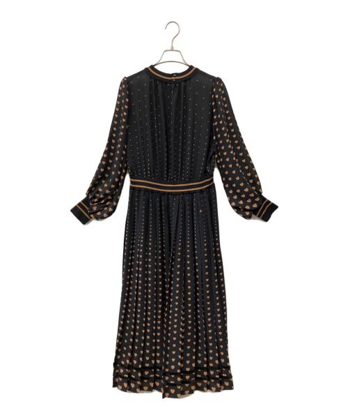 MUVEIL（ミュベール）MUVEIL (ミュベール) CONVERSE TOKYO (コンバーストウキョウ) プリーツワンピース ブラック サイズ:F　の古着・服飾アイテム