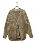 STUNNING LUREスタニングルアー）の古着「ツイルニットカーディガン」｜ブラウン