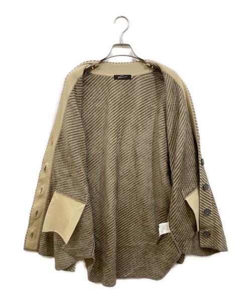 STUNNING LURE（スタニングルアー）STUNNING LURE (スタニングルアー) ツイルニットカーディガン ブラウン サイズ:Freeの古着・服飾アイテム