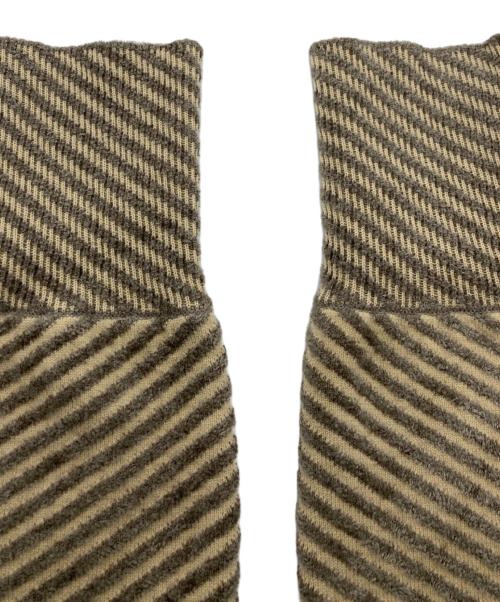 STUNNING LURE（スタニングルアー）STUNNING LURE (スタニングルアー) ツイルニットカーディガン ブラウン サイズ:Freeの古着・服飾アイテム