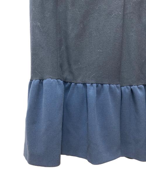 CHAPEAU（シャポー）CHAPEAU (シャポー) フレアスリーブスタンドカラーコート ブラック サイズ:40の古着・服飾アイテム
