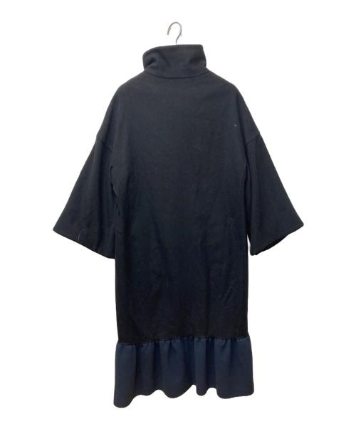 CHAPEAU（シャポー）CHAPEAU (シャポー) フレアスリーブスタンドカラーコート ブラック サイズ:40の古着・服飾アイテム