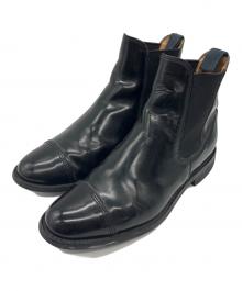 SANDERS（サンダース）の古着「MILITARY CAP TOE CHELSEA BOOT」｜ブラック
