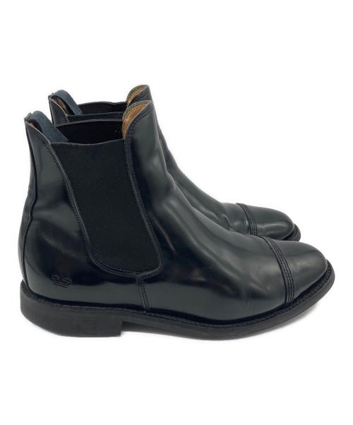 SANDERS（サンダース）SANDERS (サンダース) MILITARY CAP TOE CHELSEA BOOT ブラック サイズ:6 1/2の古着・服飾アイテム