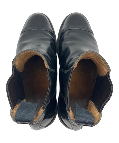 SANDERS（サンダース）SANDERS (サンダース) MILITARY CAP TOE CHELSEA BOOT ブラック サイズ:6 1/2の古着・服飾アイテム