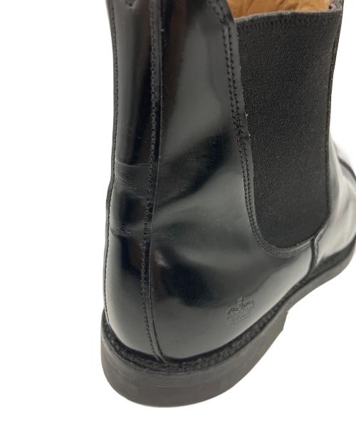 SANDERS（サンダース）SANDERS (サンダース) MILITARY CAP TOE CHELSEA BOOT ブラック サイズ:6 1/2の古着・服飾アイテム