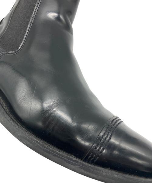 SANDERS（サンダース）SANDERS (サンダース) MILITARY CAP TOE CHELSEA BOOT ブラック サイズ:6 1/2の古着・服飾アイテム