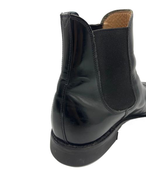 SANDERS（サンダース）SANDERS (サンダース) MILITARY CAP TOE CHELSEA BOOT ブラック サイズ:6 1/2の古着・服飾アイテム