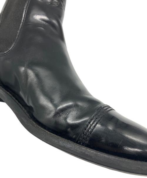 SANDERS（サンダース）SANDERS (サンダース) MILITARY CAP TOE CHELSEA BOOT ブラック サイズ:6 1/2の古着・服飾アイテム